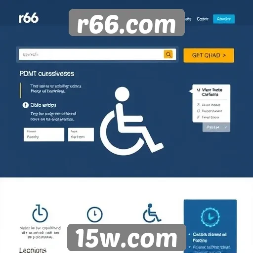 Recursos de acessibilidade no site r66.com